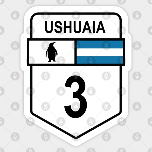 Ruta 3 Ushuaia Sticker by Cerealbox Labs